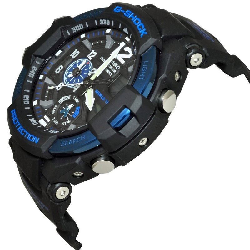 Casio G-Shock Gravitymaster Twin Sensor World Time Ga-1100-2B Mens Watch