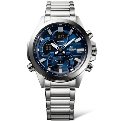 Casio Edifice Smartphone Link Model Blue Dual Dial Watch ECB30D-2A