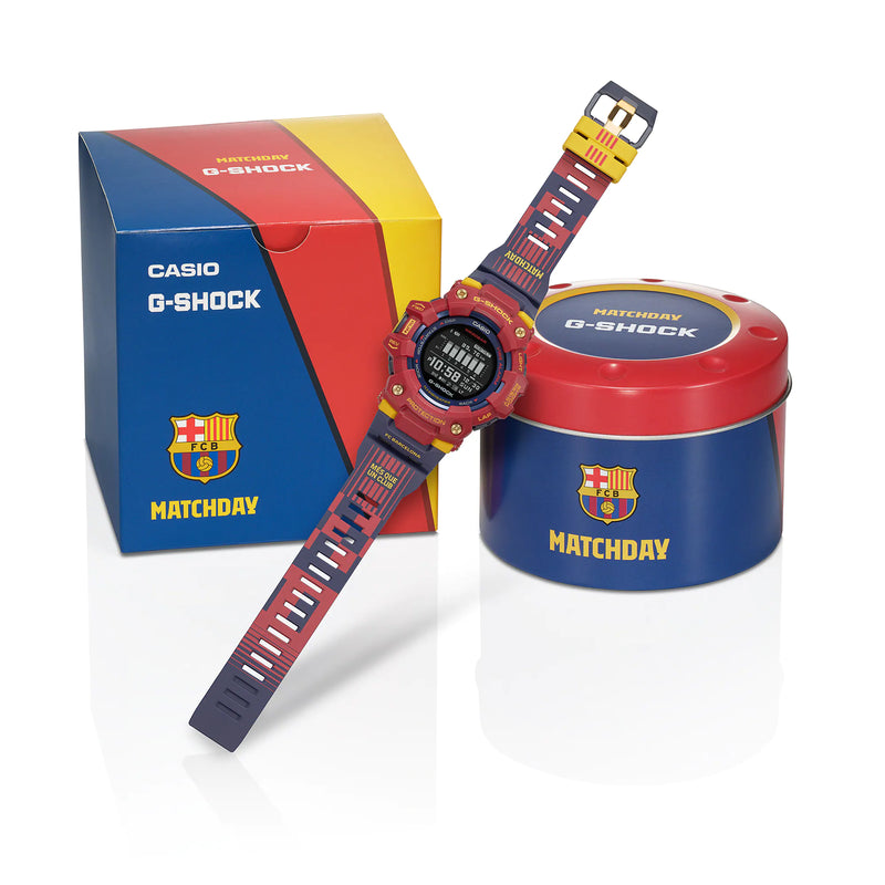 G-Shock G-Squad Blue and Red Resin Band Watch GBD100BAR-4D