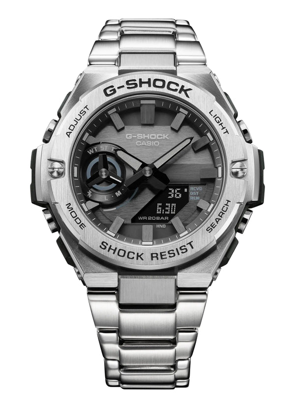 G-Shock G-Steel Solar Stainless Steel Band Watch GSTB500D-1A1