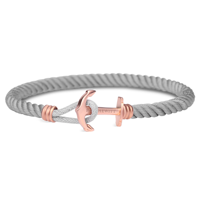 Paul Hewitt Phrep Lite Nylon Rose Gold / Grey Bracelet - L