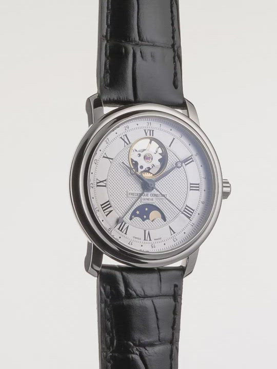 Frederique Constant Classic Heart Beat & Moonphase Watch FC-335MC4P6