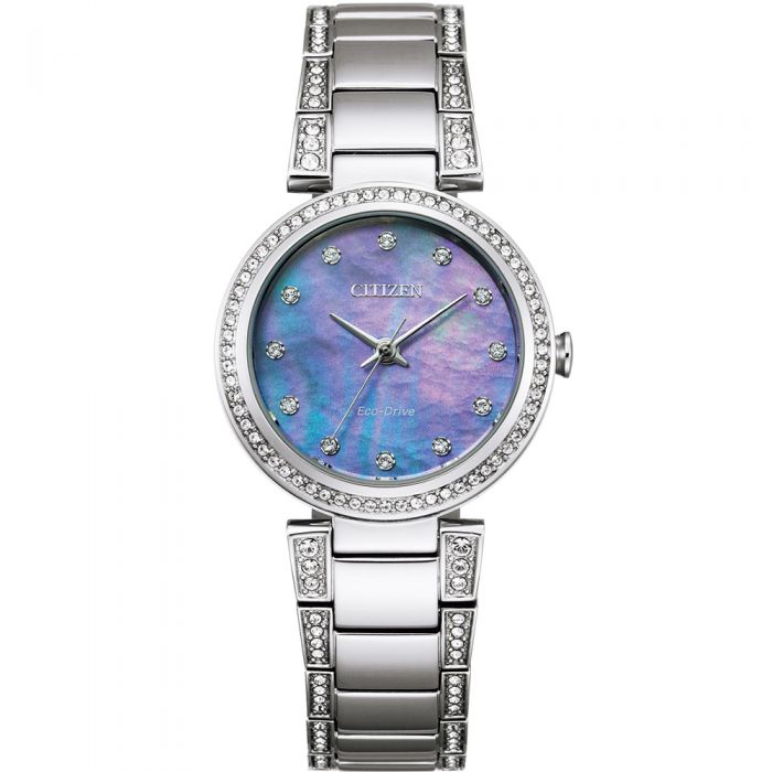 Citizen Dress Blue Mother Of Pearl Dial Women's Watch EM0840-59N