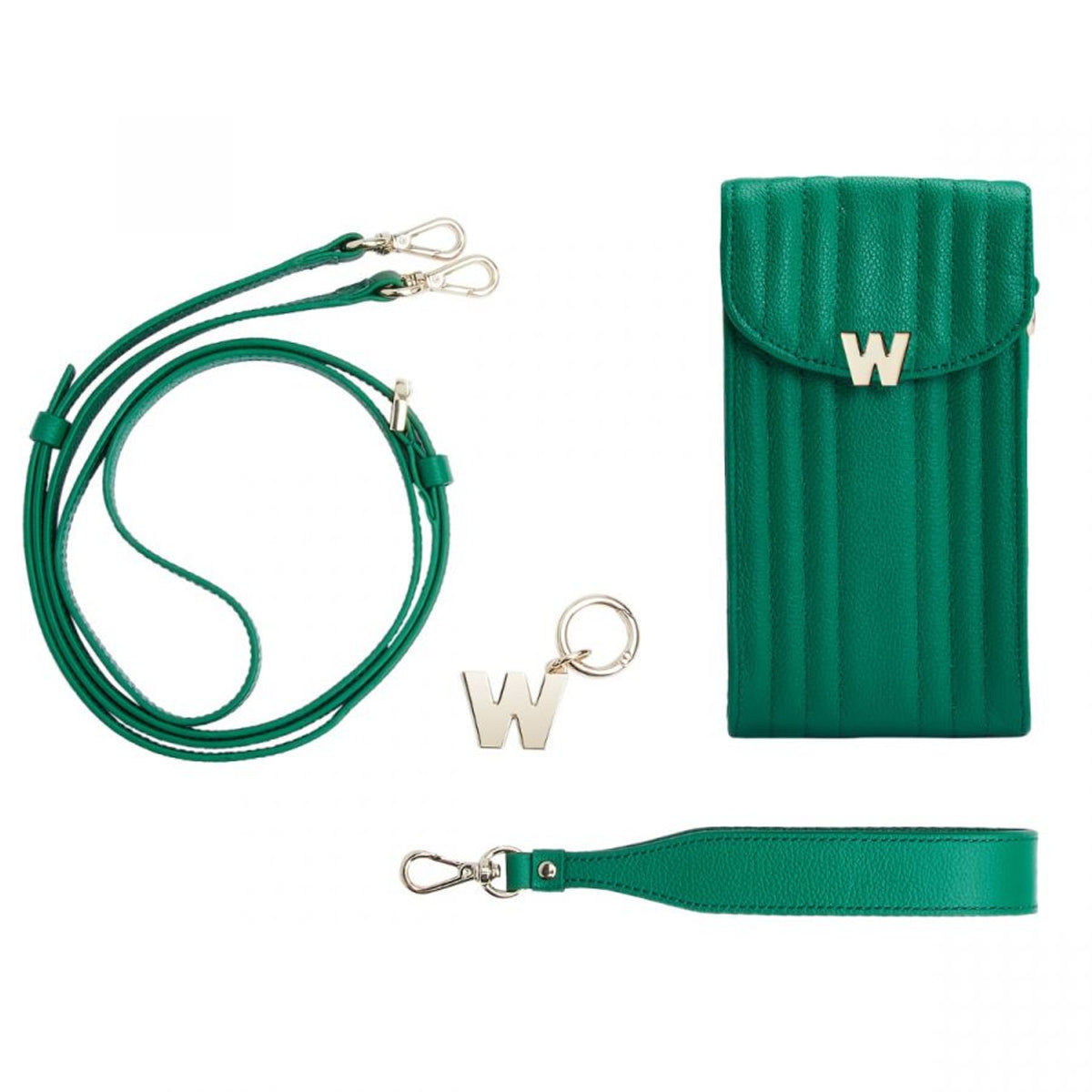 Wolf Mimi Phone Case with Wristlet and Lanyard