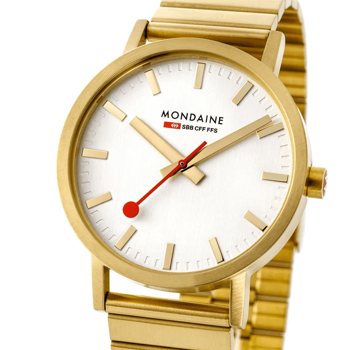 Mondaine Classic IP Gold-Plated Stainless Steel Mens Watch A660.30360.16SBM