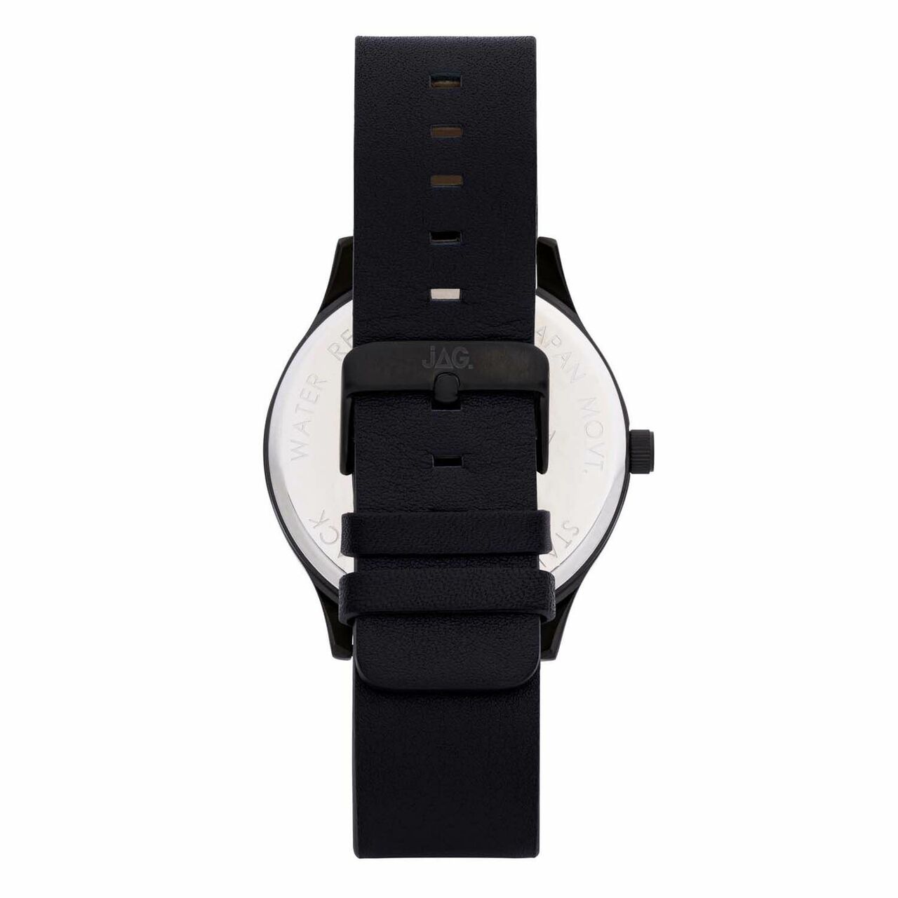 Jag Malcom Black Dial Black Strap Mens Watch