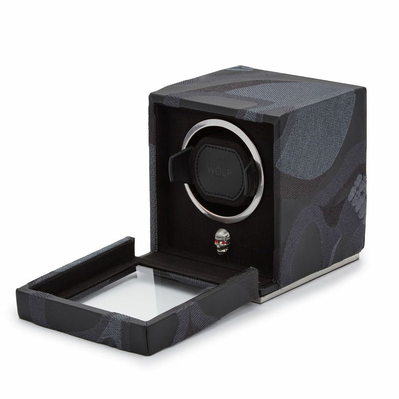 Wolf Memento Mori Cub Watch Winder Black 493102