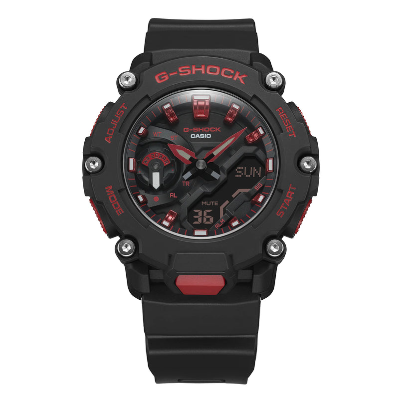 G-Shock Ignite Red Line Black Resin Band Watch GA2200BNR-1A