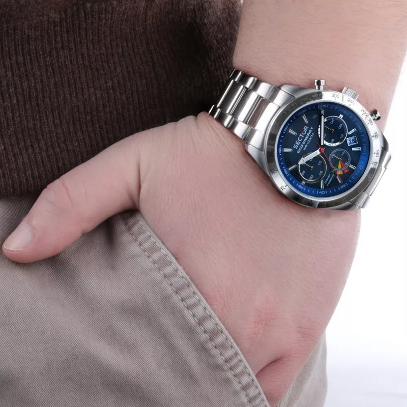 Sector 695 Solar Multifunction Blue Chronograph Watch R3273613004