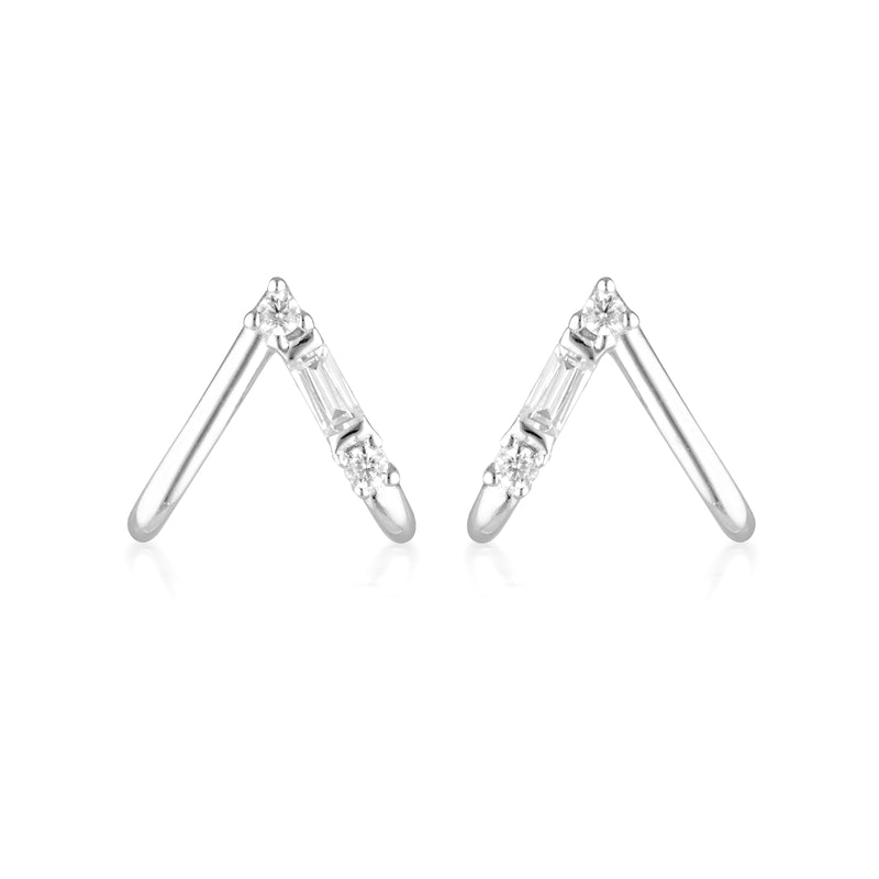 GEORGINI THE LAYERED EDIT TIGA EARRINGS SILVER