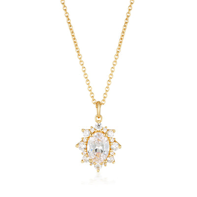 GEORGINI ICONIC BRIDAL ELOISE PENDANT GOLD