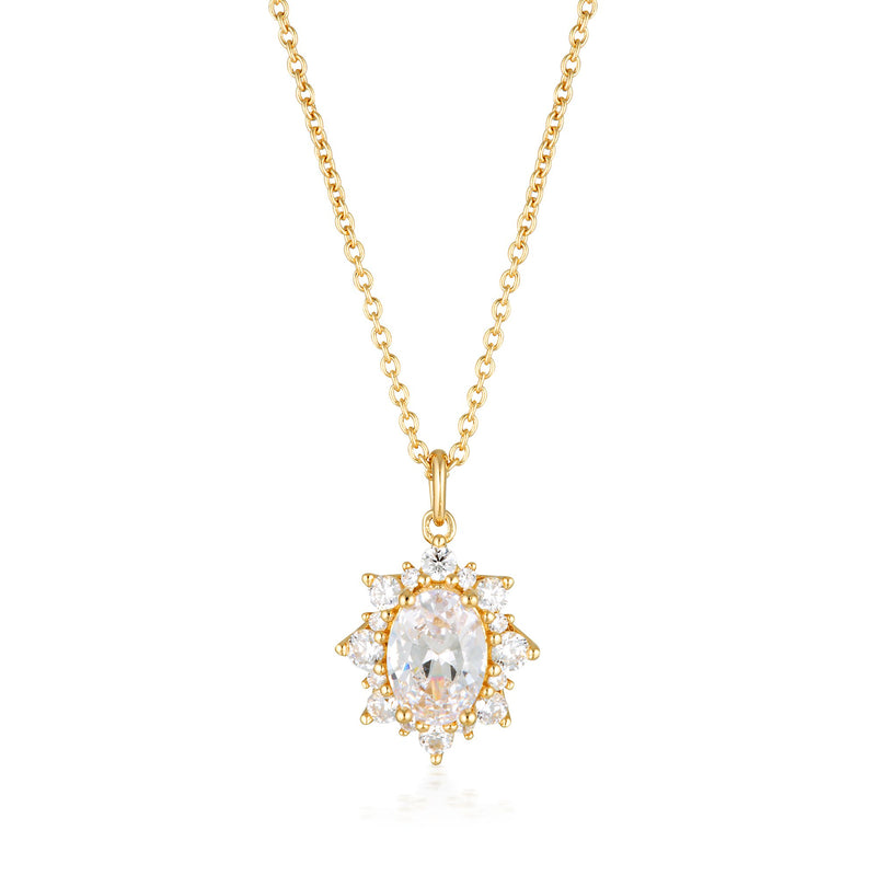 GEORGINI ICONIC BRIDAL ELOISE PENDANT GOLD