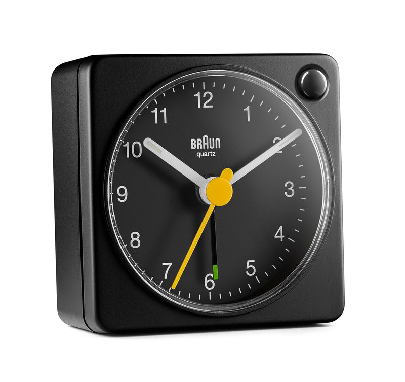 Braun Classic Travel Analogue Alarm Clock Black