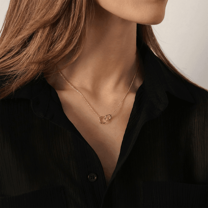 Elan Unity Rose Gold Necklace