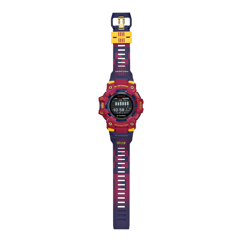 G-Shock G-Squad Blue and Red Resin Band Watch GBD100BAR-4D