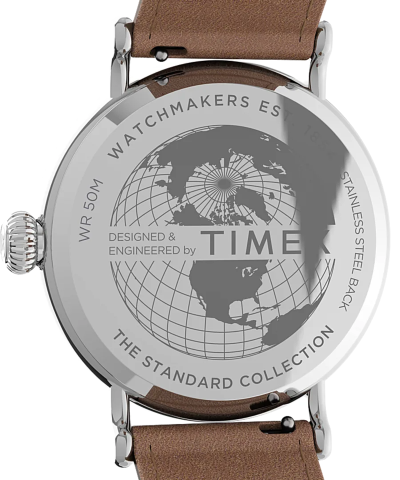 Timex Standard 40mm Leather Strap Watch TW2V27700