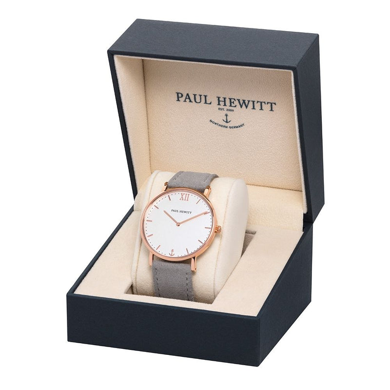 Paul Hewitt Sailor White Sand Alcantara Watch