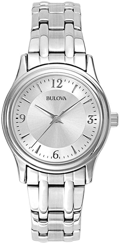 Bulova Ladies Quartz Stainless Steel Watch 96L005