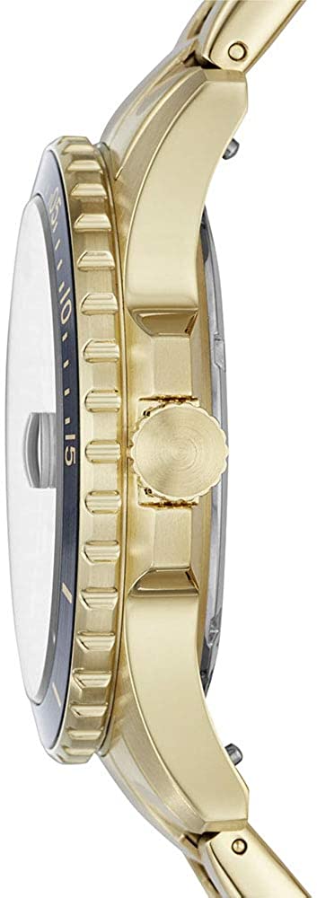 Fossil Three-Hand Date Gold-Tone Stainless Steel Watch