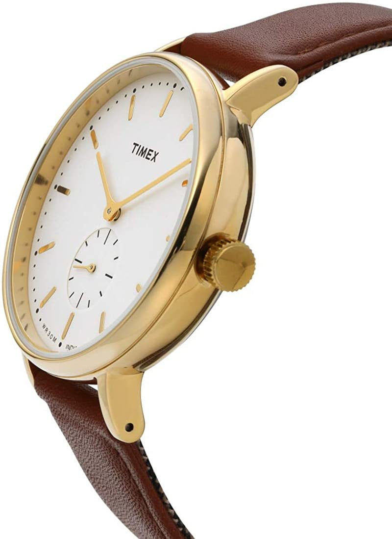 Timex Mens Southview Multifunction Brown Leather Strap Watch Tw2R37900