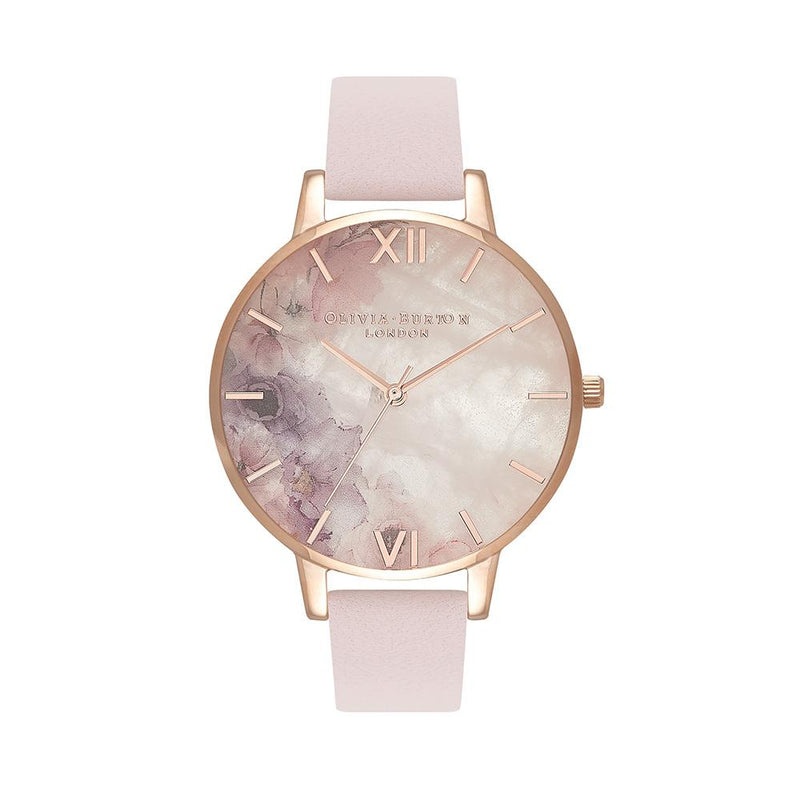 Olivia Burton Semi Precious Rose Gold Blossom Watch - Gold