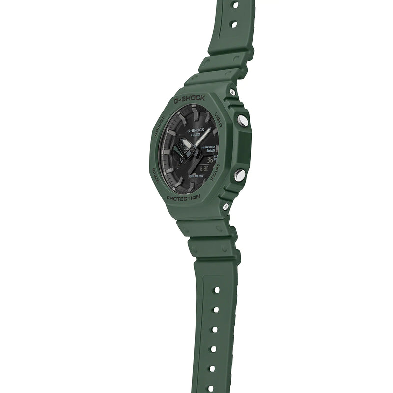 G-Shock CasioOak GAB2100-3A Green Watch with Smartphone Link and Tough Solar