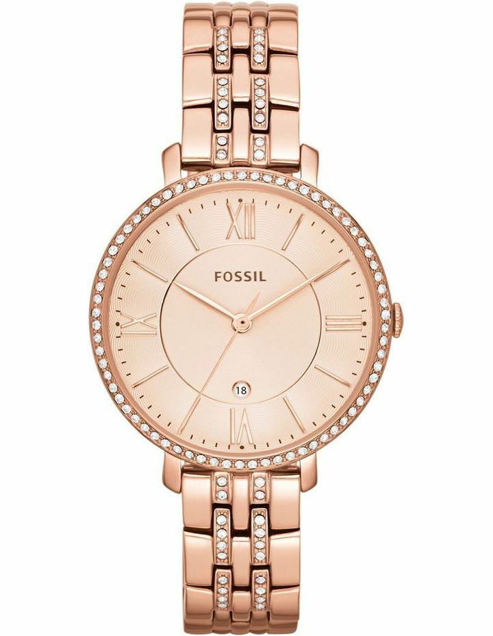 Fossil Jaqueline Rose Dial Rose Gold-Plated Womens Watch