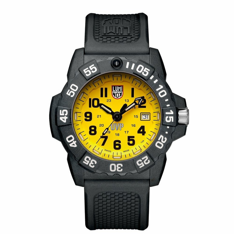 Luminox  'Sea' Swiss Quartz Stainless Steel And Rubber Men's Casual Watch - 3505.SC.SET