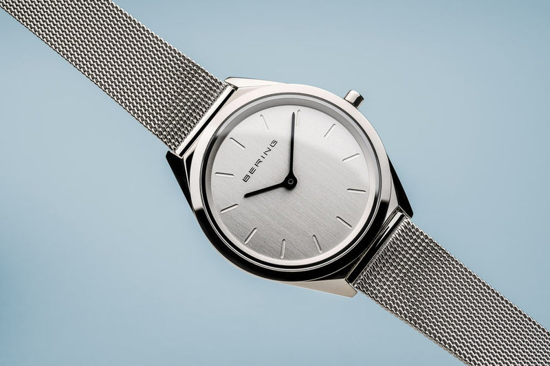 Bering Ultra Slim Polished Silver Watch