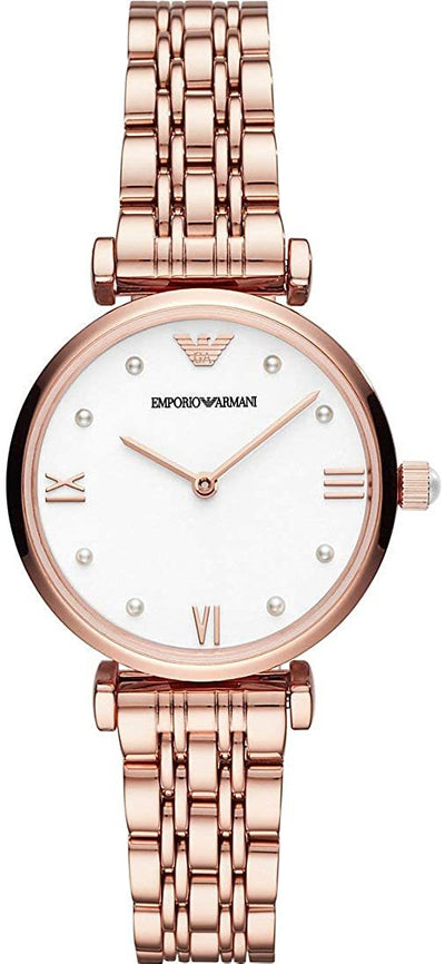 Emporio Armani AR11267 White Dial Womens Watch