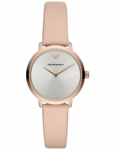 Emporio Armani Women's Quartz Watch with Stainless Steel and Leather AR11160