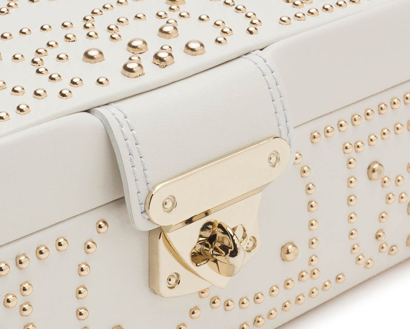 Marrakesh Gold-Studded Leather Jewelry Case by WOLF