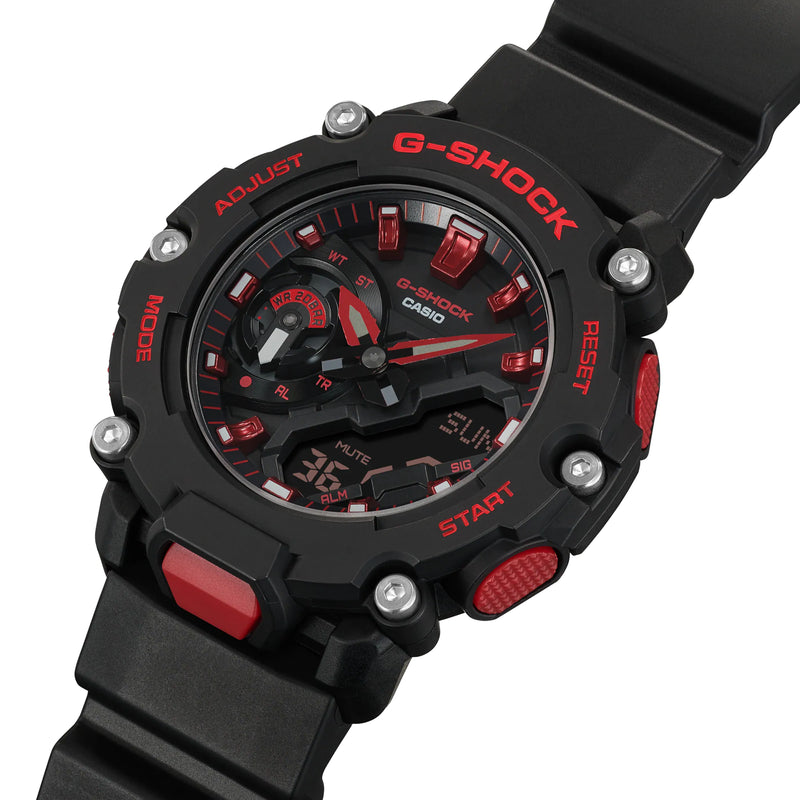 G-Shock Ignite Red Line Black Resin Band Watch GA2200BNR-1A