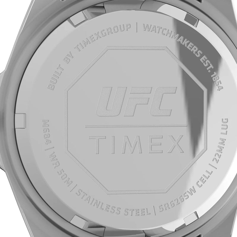 Timex UFC Debut 3-Hand 42.5mm Stainless Steel Band Watch TW2V56600