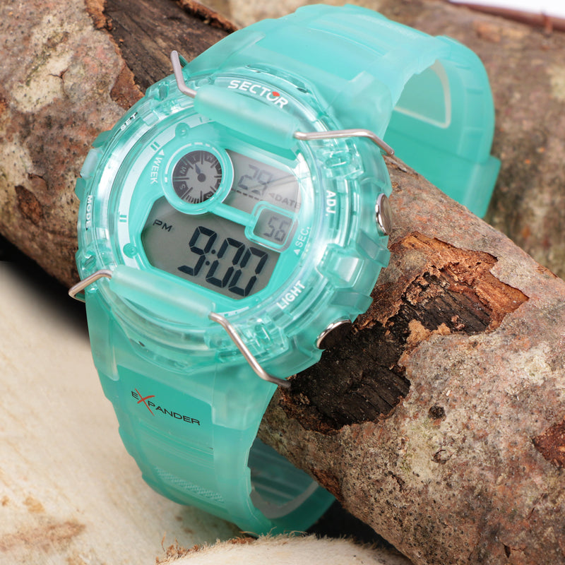 Sector EX-05 Light Blue Digital Watch R3251526003