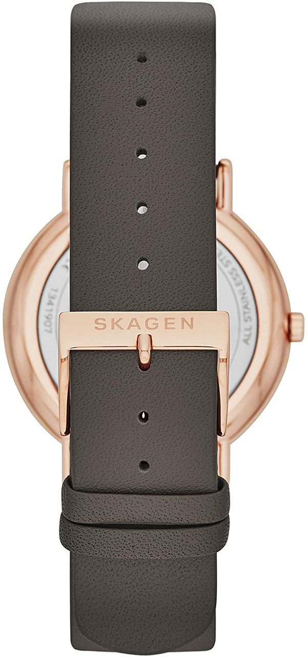 Skagen Women's Grey Dial Watch with Leather Strap SKU SKW2794