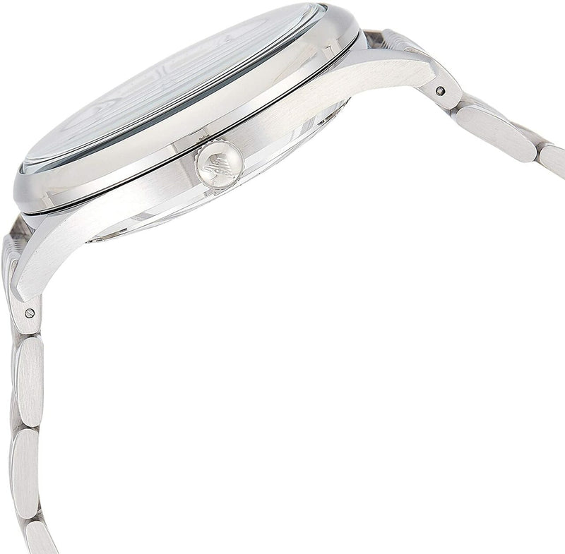 Emporio Armani Mens Stainless Steel Silver Dial Watch AR1945