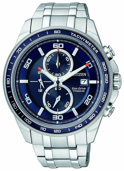 Citizen Eco-Drive Titanium Chronograph Mens Watch