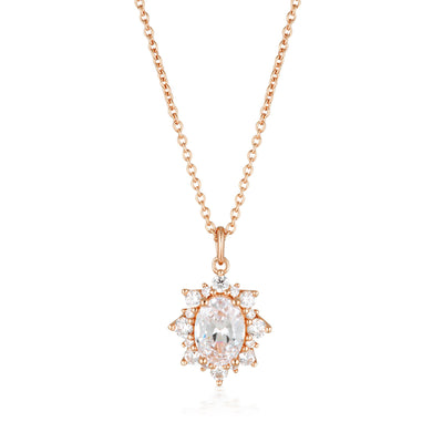 GEORGINI ICONIC BRIDAL ELOISE PENDANT ROSE GOLD