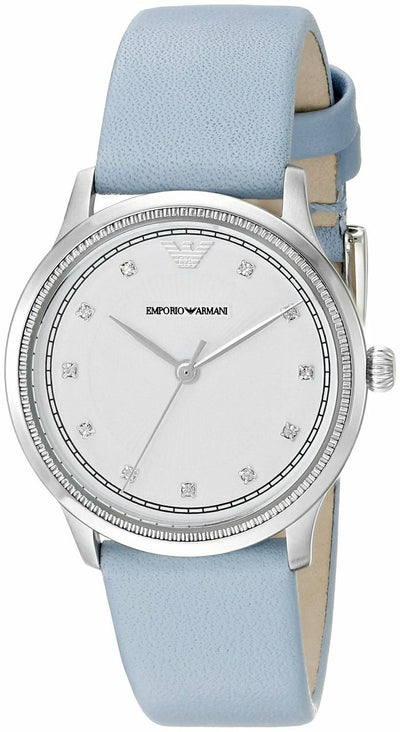 Emporio Armani Womens Ar1914 Dress Analog Display Analog Quartz Blue Watch