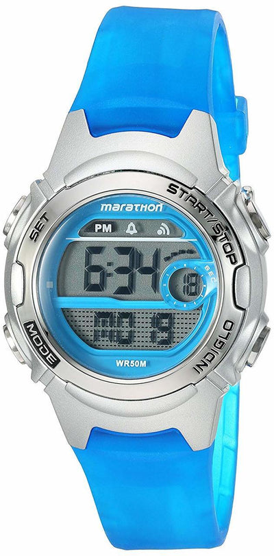 Marathon By Timex Blue Womens Mid-Size Watch