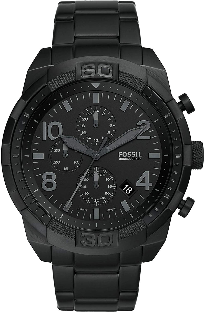 Fossil Bronson Chronograph Black Dial Mens Watch FS5712