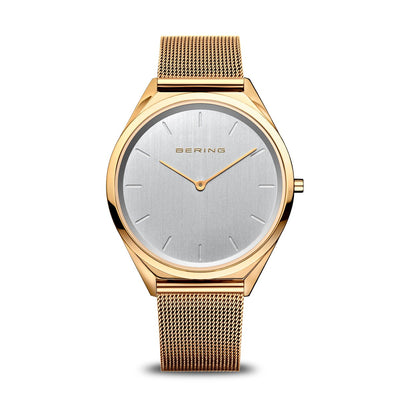 Bering Ultra Slim, Gold Milanese Mesh Watch