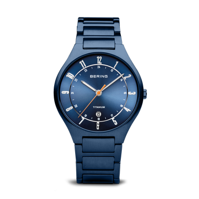 Bering Titanium Mat Blue Watch