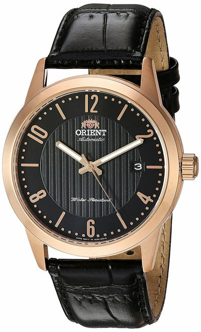 Orient  'Howard' Japanese Automatic Stainless Steel And Leather Dress Mens Watch