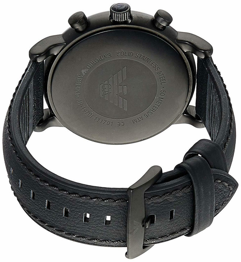 Emporio Armani Men's Black Chronograph Watch AR1970