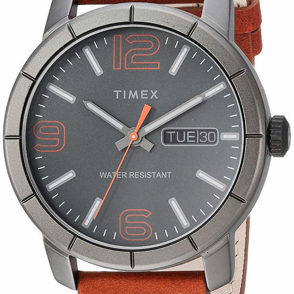 Timex Mens Mod 44 Leather Strap Mens Watch Tw2R64000 Watch Direct