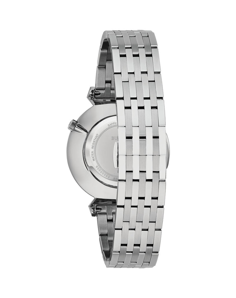 Bulova Silver Classic Regatta White Dial Watch 96A232