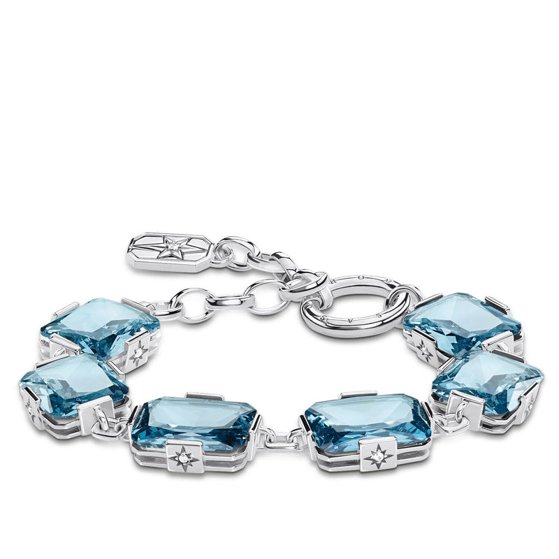 Thomas Sabo Bracelet Large Blue Stones