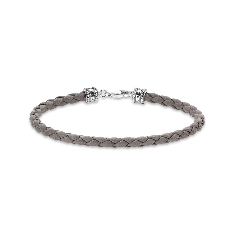 Thomas Sabo Leather Bracelet Grey